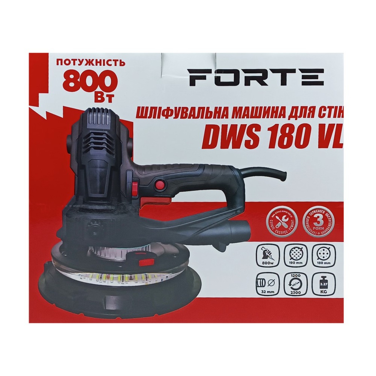 Полірувальна машина Forte DWS-180-VL