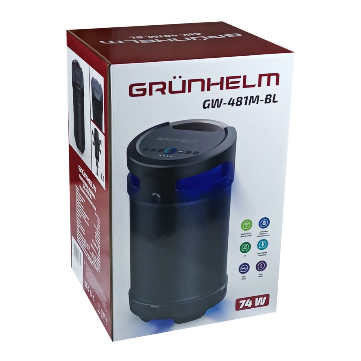 Портативна колонка 4.1 GW-481M-BL Grunhelm