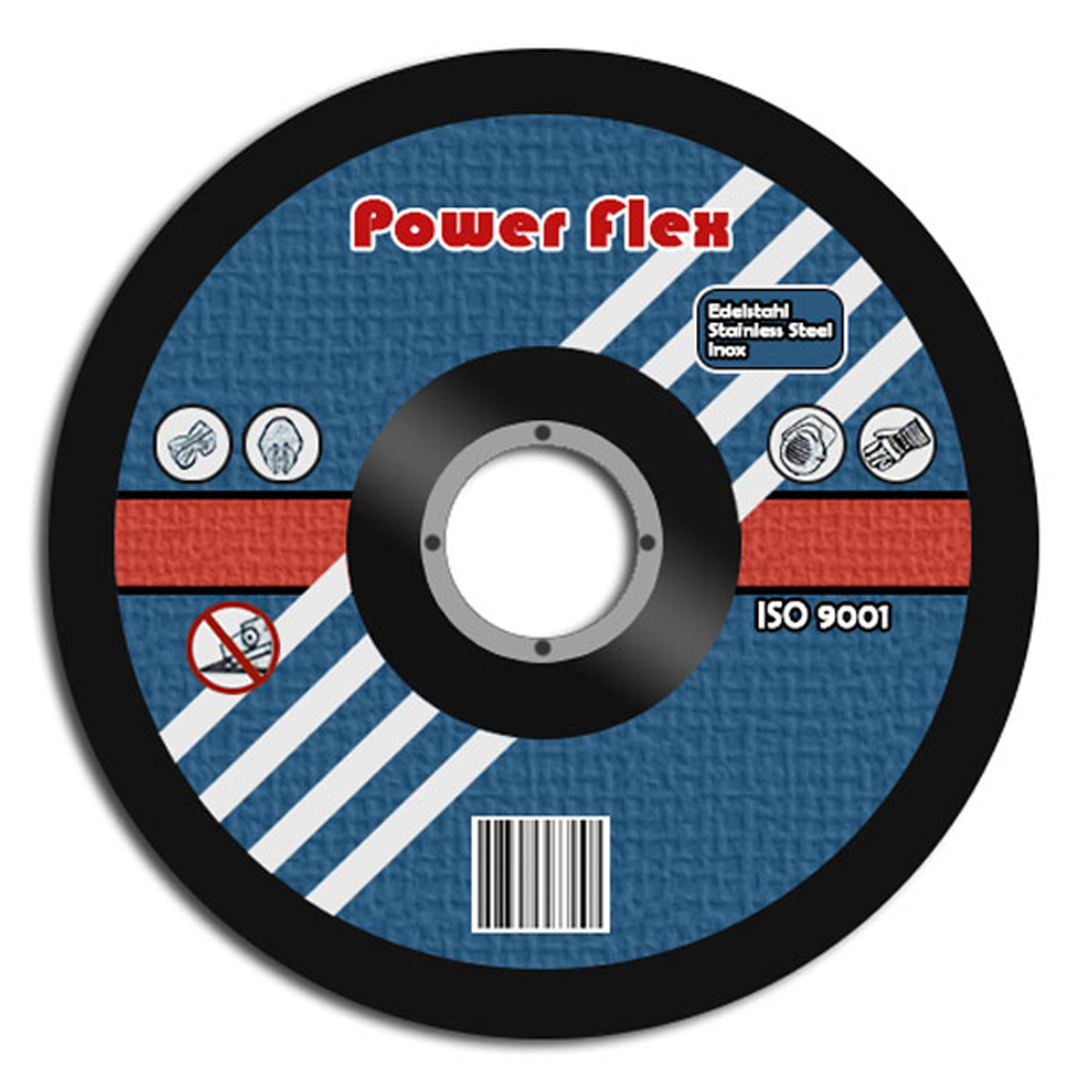 POWER FLEX Круг відрізний по металу 125х1.6х22.2 мм