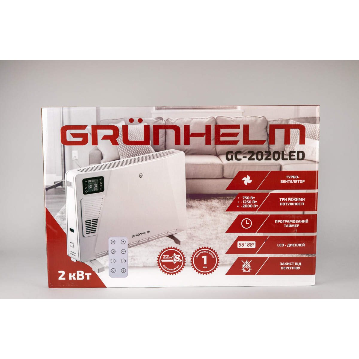 Программируемый обогреватель GC-2020LED Grunhelm
