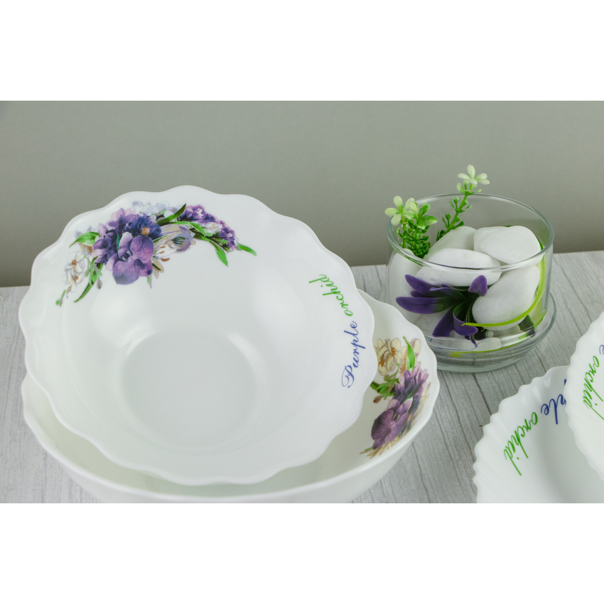 Салатник V-175PO Фиолетовая орхидея Wave Vittora 175 мм