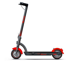 Самокат акумуляторний YADEA KS3 чорно-червоний, 500Вт