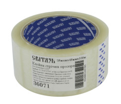 Скотч Світязь прозорий пакувальний 48 мм х 100 м