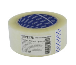 Скотч Світязь прозорий пакувальний 48 мм х 200 м