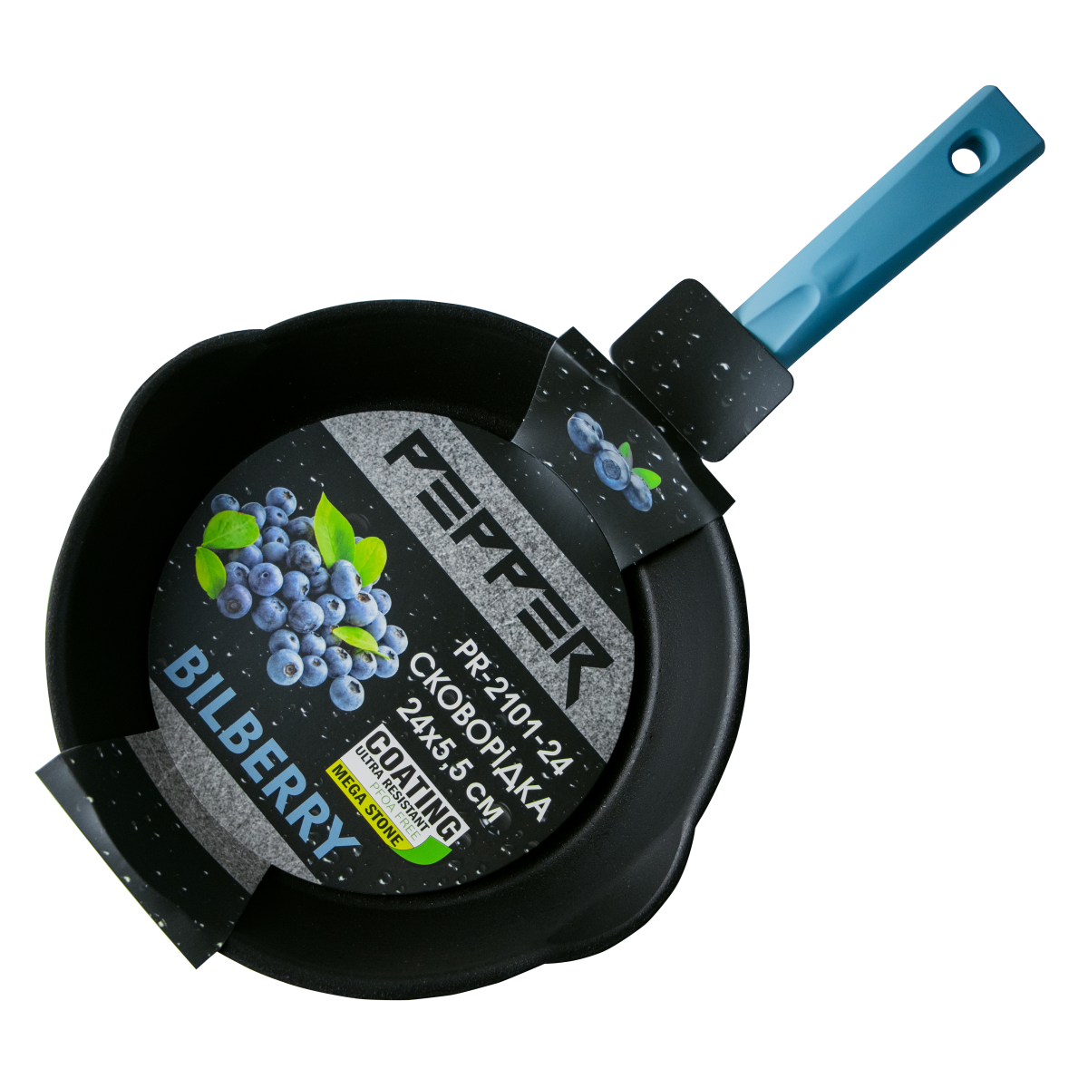 Сковорідка BILBERRY PR-2101-28 покриття MegaStone 280 х 60 мм PEPPER