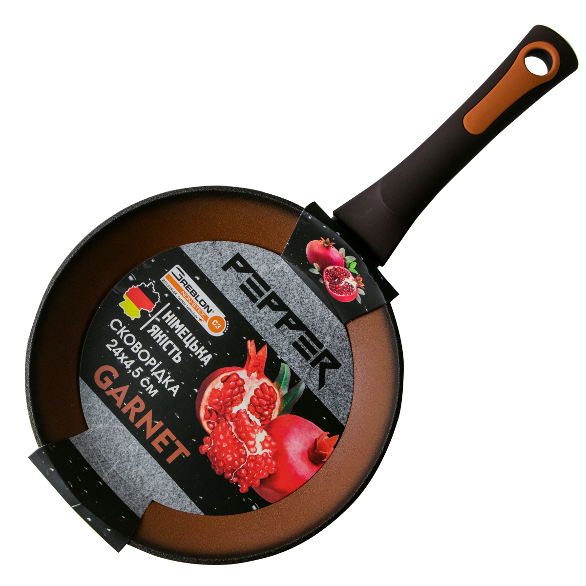 Сковорідка GARNET PR-2103-28 покриття GREBLON C3 280 x 50 мм PEPPER