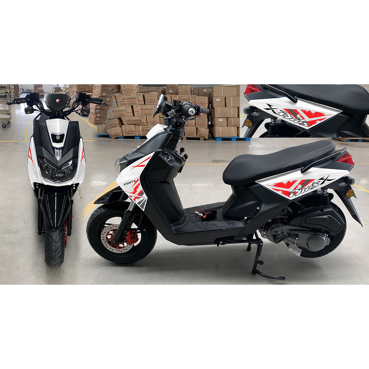 Скутер Forte BWS-R 150CC белый