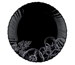 Тарелка десертная V-190Bvs Овощной этюд black Vittora 190 мм