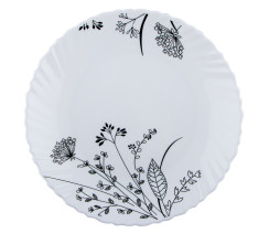 Тарілка десертна V-190BW Чорно-біле суцвіття Wave Vittora 190 мм