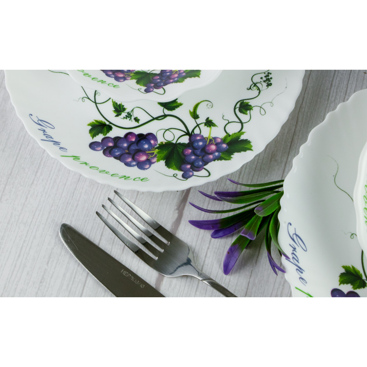 Тарелка десертная V-190G Виноградная лоза Wave Vittora 190 мм