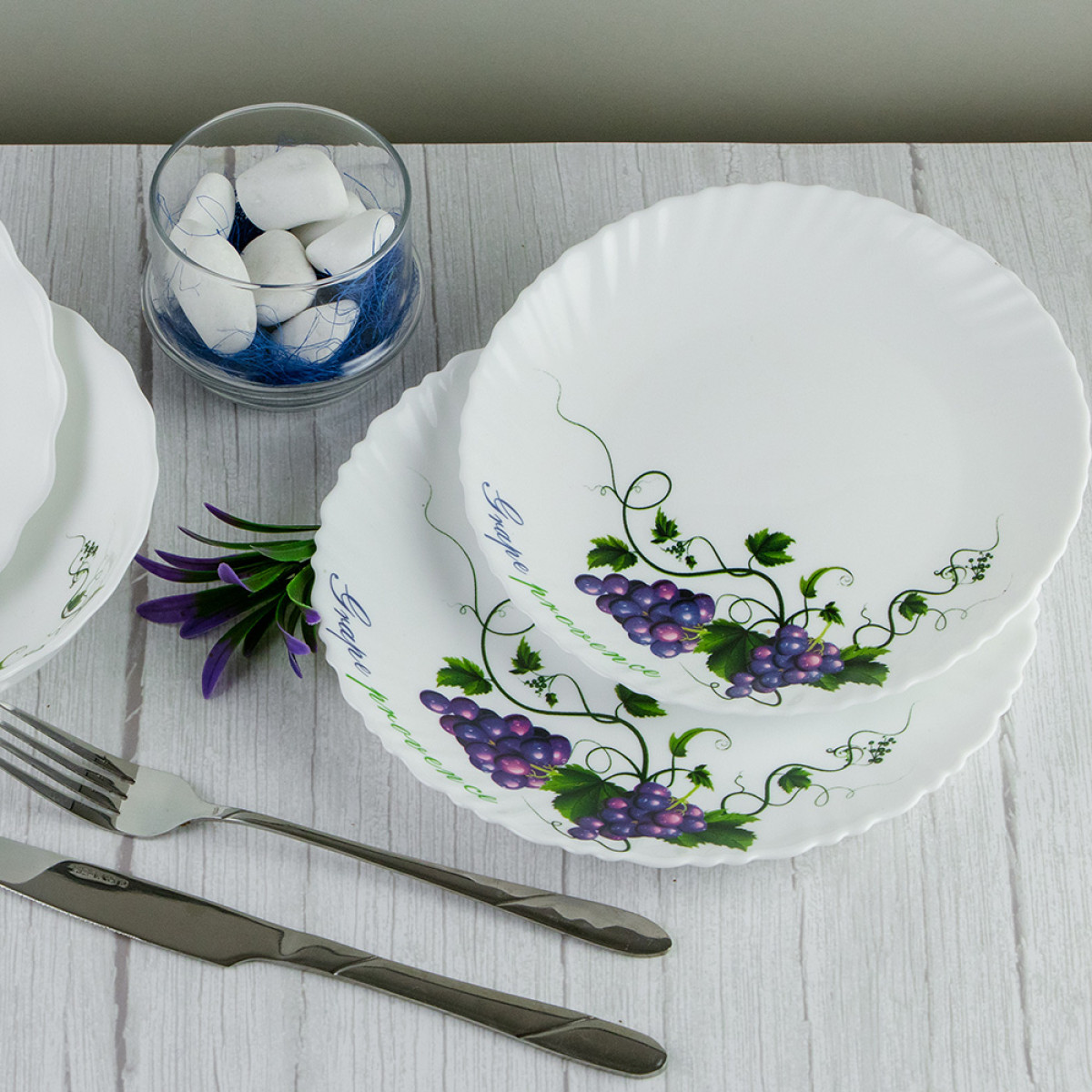 Тарелка десертная V-190G Виноградная лоза Wave Vittora 190 мм