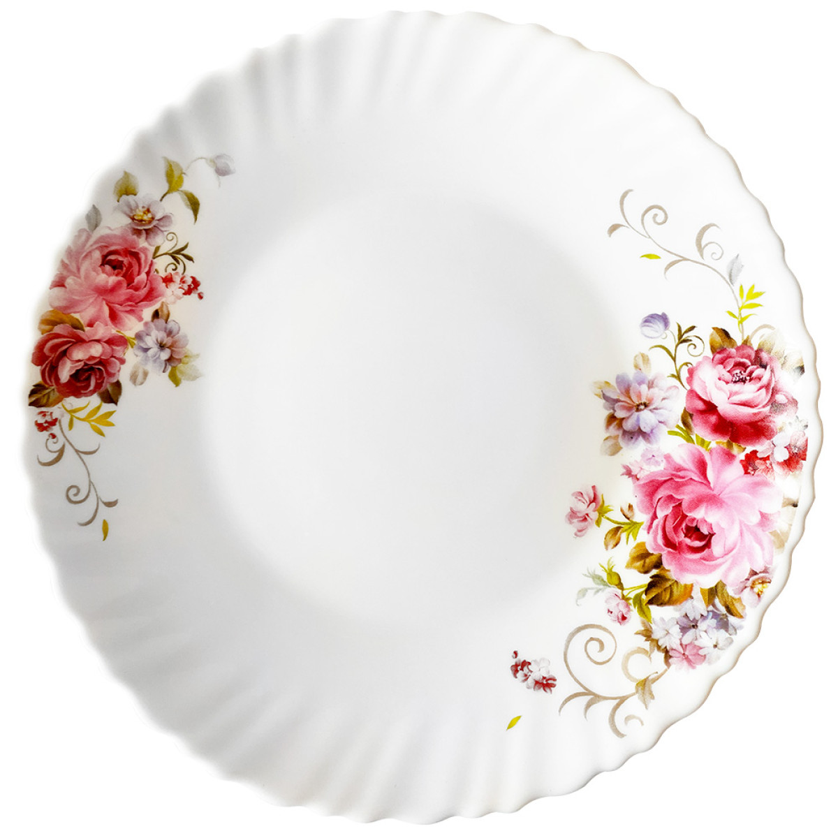 Тарілка десертна V-190PB Рожевий букет wave Vittora 190 мм