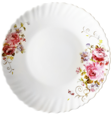 Тарелка десертная V-190PB Розовый букет wave Vittora 190 мм