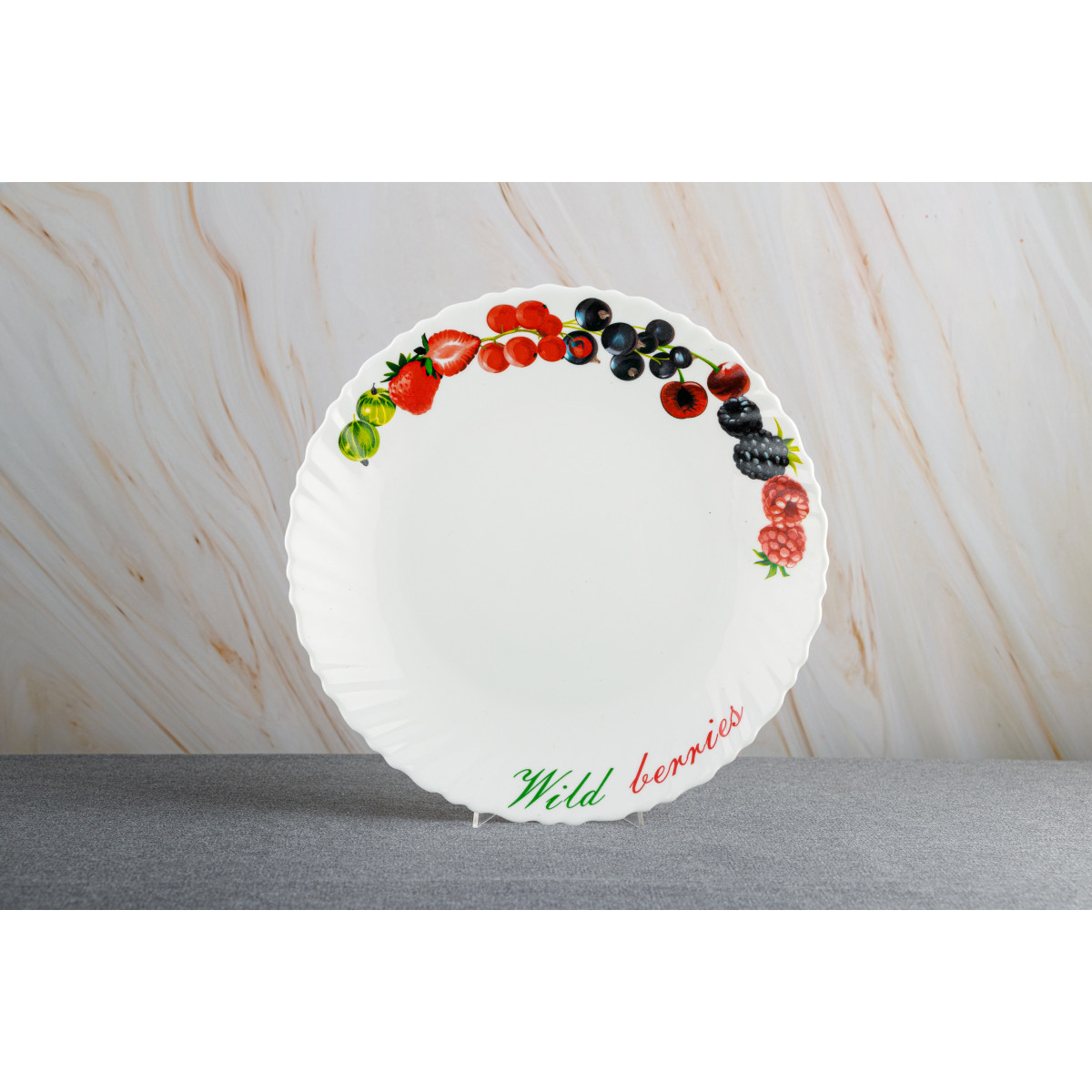 Тарілка десертна V-190SF Лісові ягоди wave Vittora 190 мм