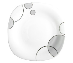 Тарелка десертная V-215Sgb Серые пузыри square Vittora 215 мм