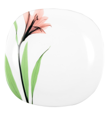 Тарілка десертна V-215Spl Рожева лілія square Vittora 215 мм