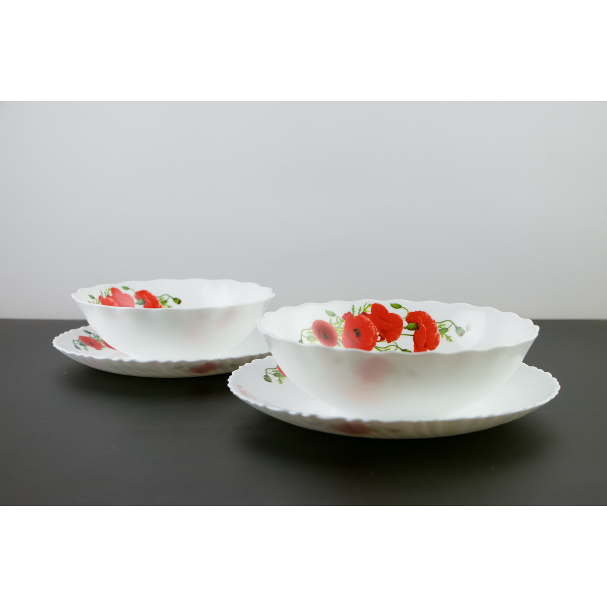 Тарелка десертная V-190P Красные маки Wave Vittora 190 мм