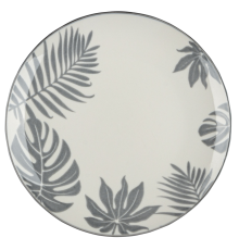 Тарелка десертная VT-P-1190G Серые листья Vittora 190 мм