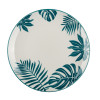 Тарелка десертная VT-P-1190Т Бирюзовые листья Vittora 190 мм