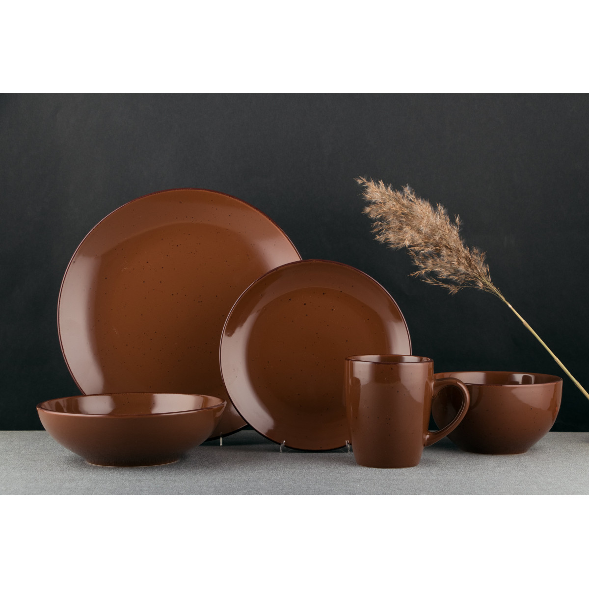 Тарелка десертная VT-P-1195С Шоколад Vittora 195 мм