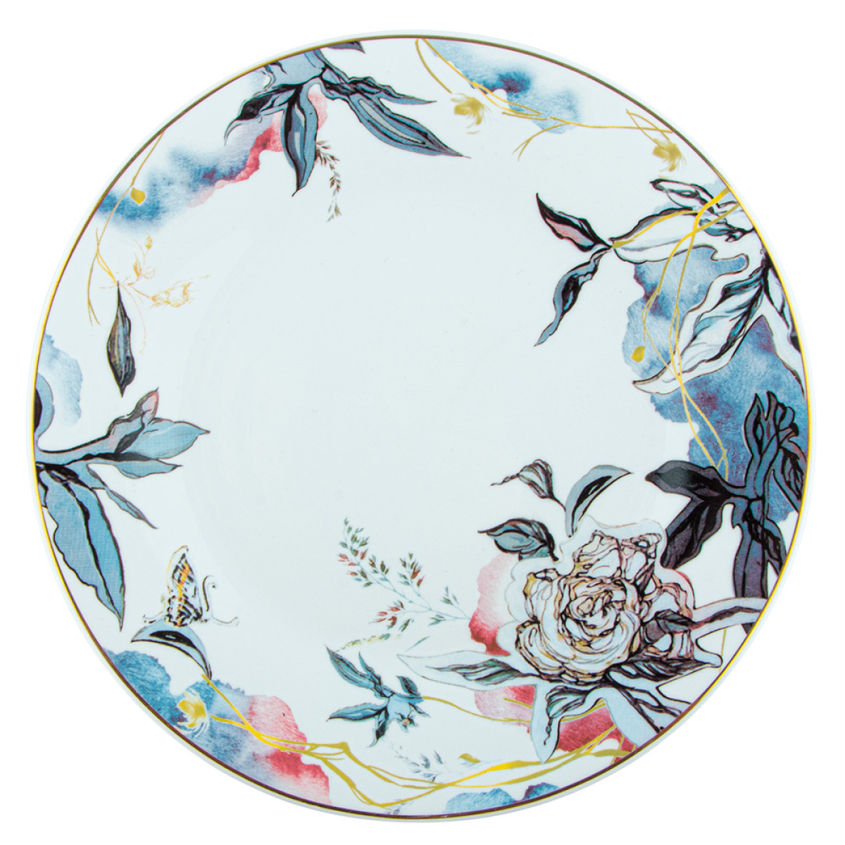 Тарелка обеденная 1230Afo Цветочный вернисаж Vittora 230 мм