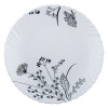 Тарелка обеденная V-220BW Черно-белое соцветие Wave Vittora 220 мм