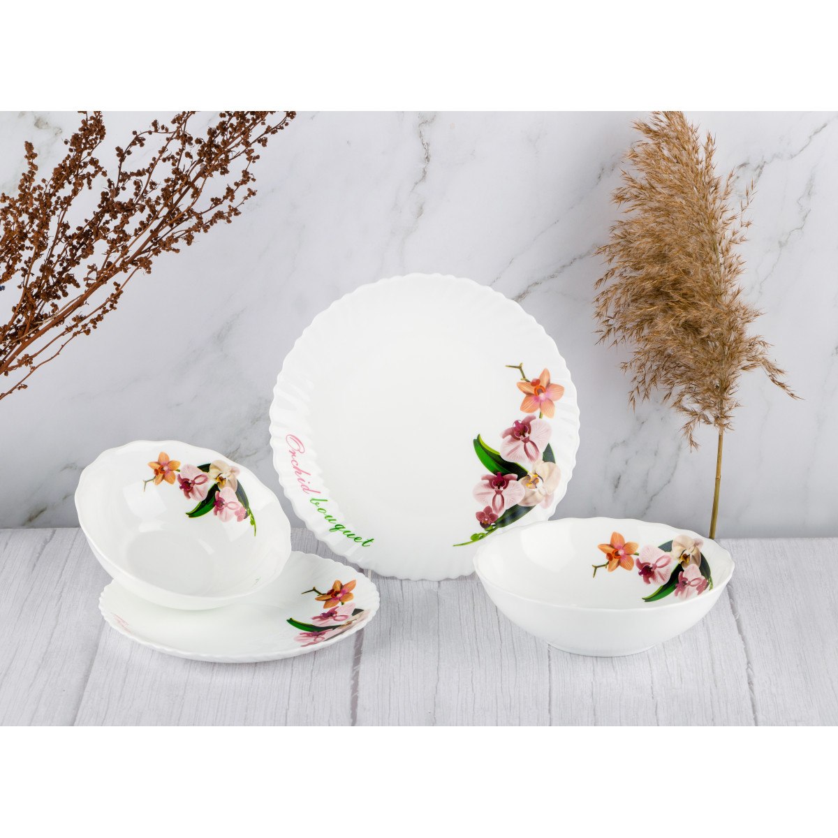 Тарілка обідня V-220O Букет орхідеї Wave Vittora 220 мм