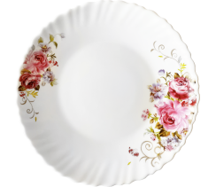 Тарелка обеденная V-220PB Розовый букет Wave Vittora 220 мм