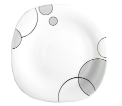 Тарелка обеденная V-240Sgb Серые пузыри square Vittora 240 мм