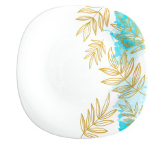 Тарелка обеденная V-240Sgr Золотая ветвь square Vittora 240 мм