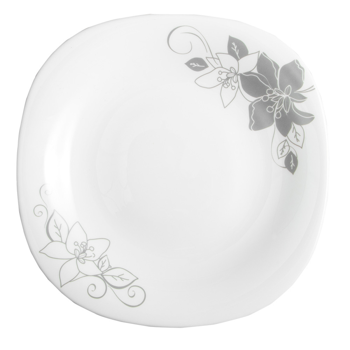 Тарелка обеденная Хрупкая лилия Square V-240Stl Vittora 240 мм