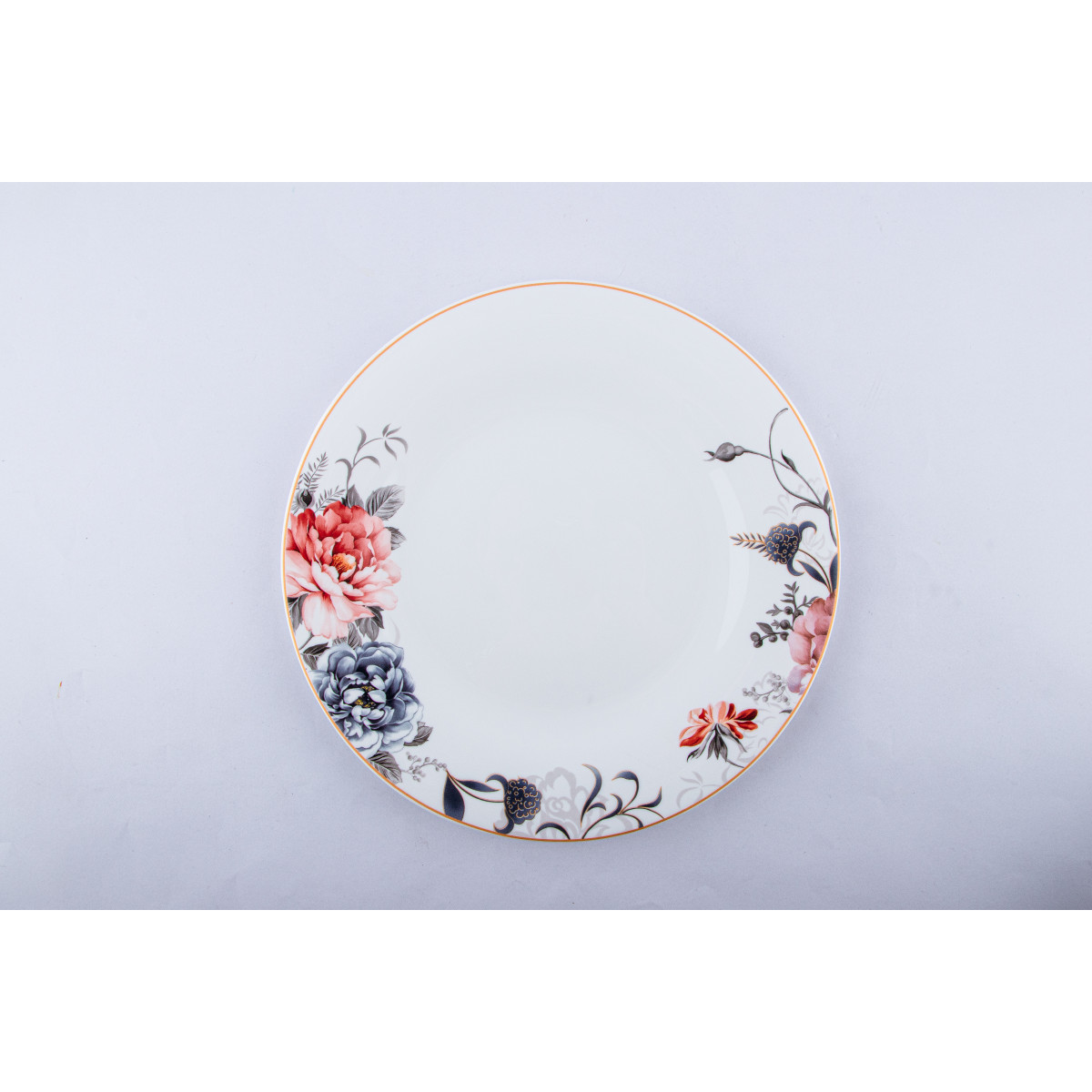 Тарілка обідня VT-1230AP Піони Aura Vittora 230 мм