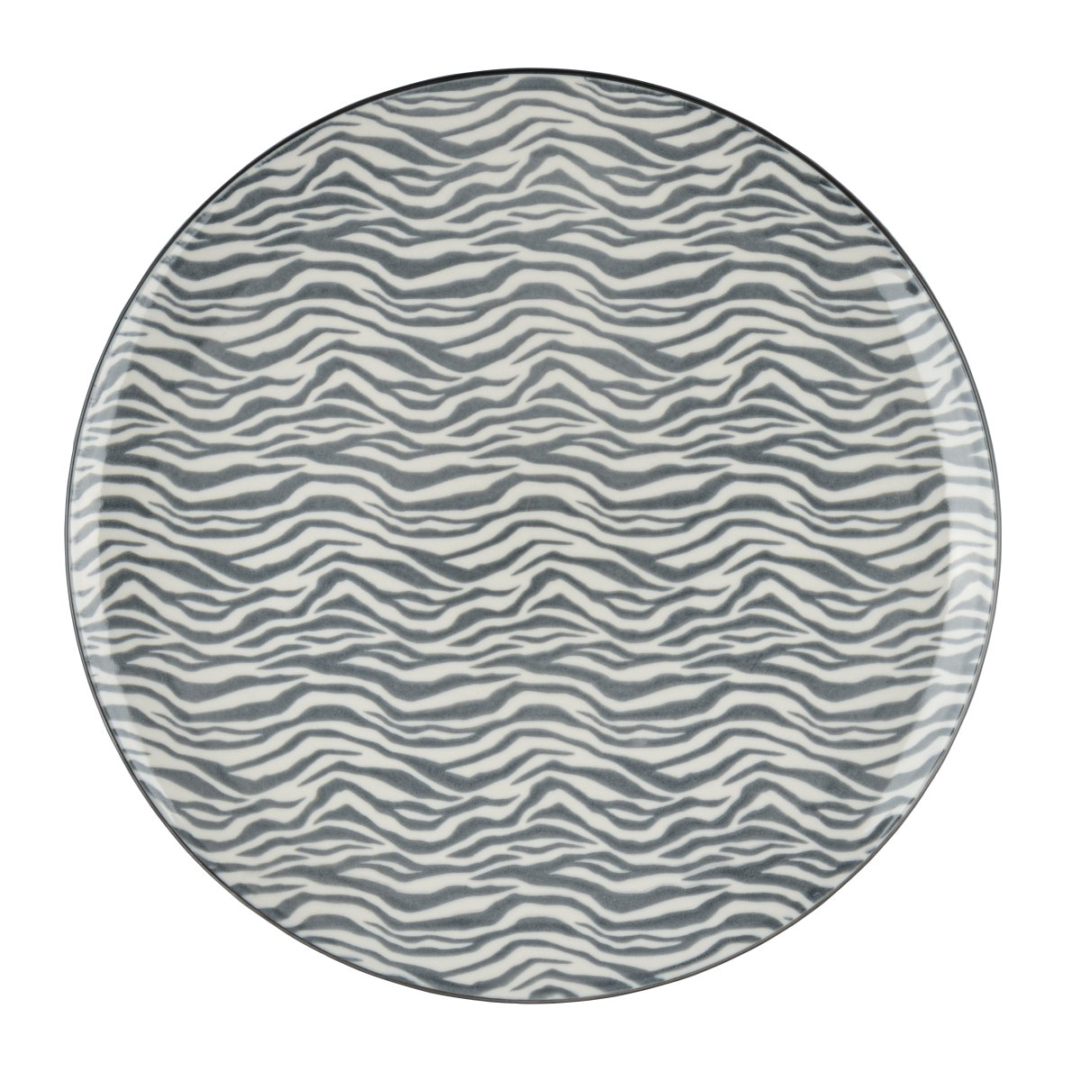 Тарілка обідня VT-P-1260G Сірі листя Vittora 260 мм