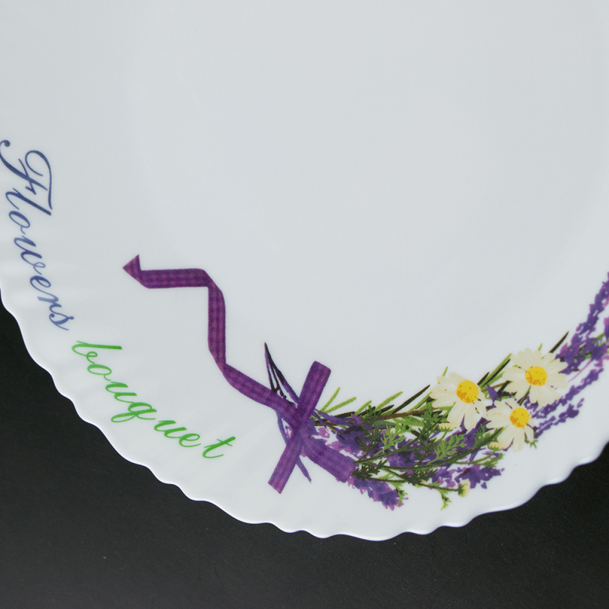 Тарелка обеденная V-220F Цветочная симфония Wave Vittora 220 мм