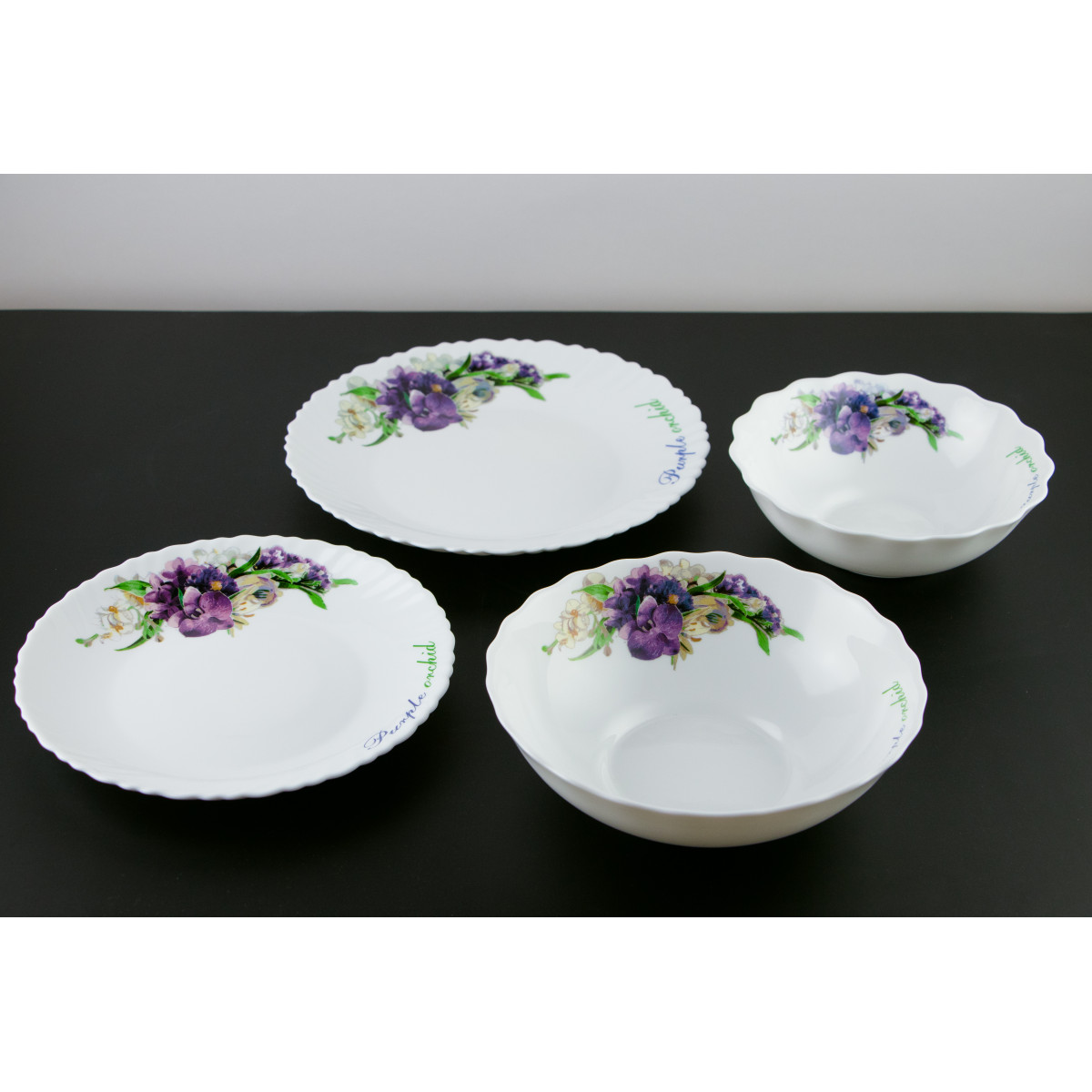 Тарелка обеденная V-220PO Фиолетовая орхидея Wave Vittora 220 мм