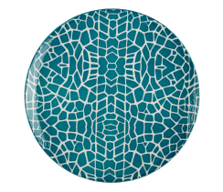 Тарелка обеденная VT-P-1260Т Бирюзовые листья Vittora 260 мм