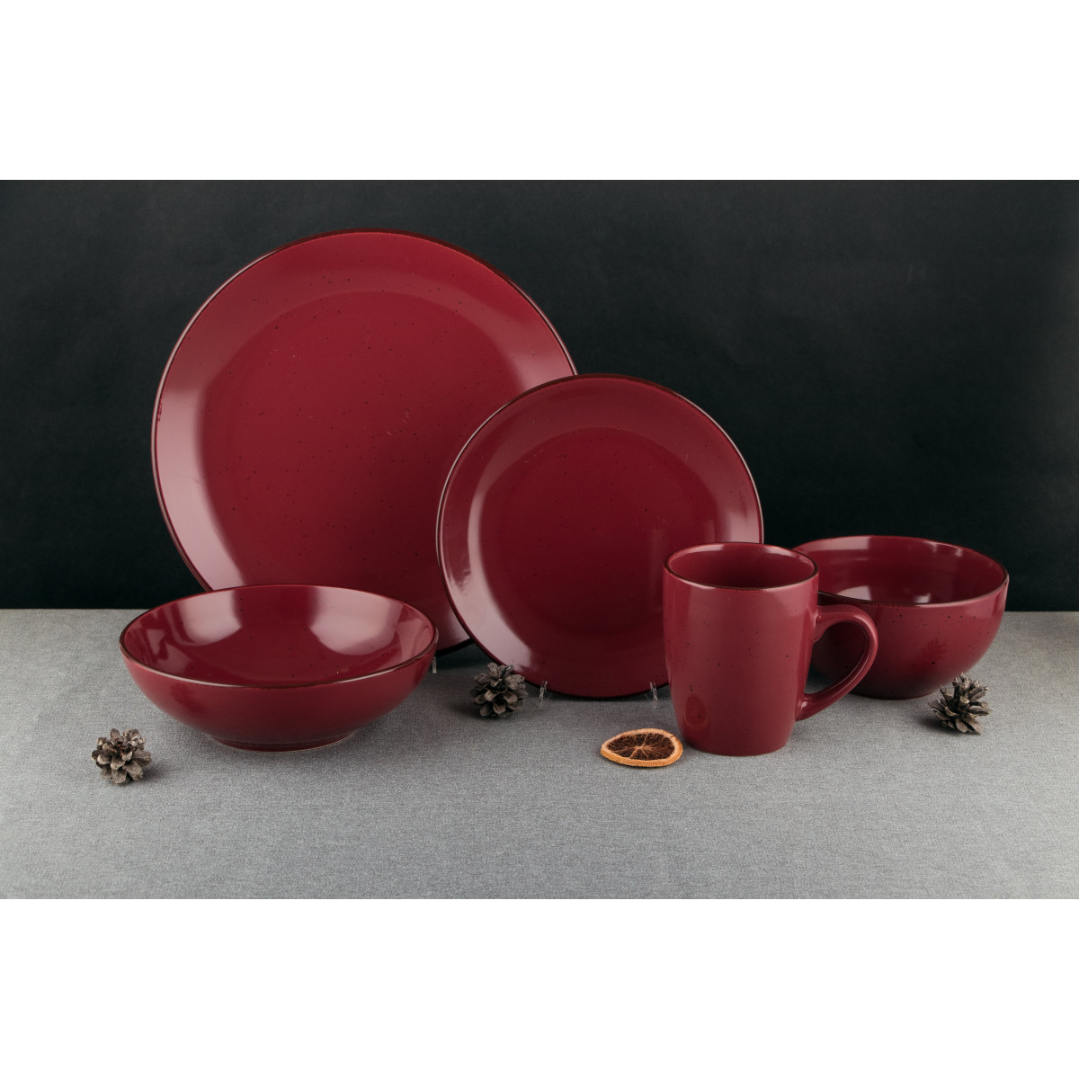 Тарелка обеденная VT-P-1270B Бургунди Vittora 270 мм