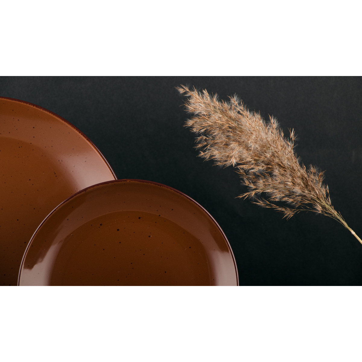 Тарілка обідня VT-P-1270С Шоколад Vittora 270 мм