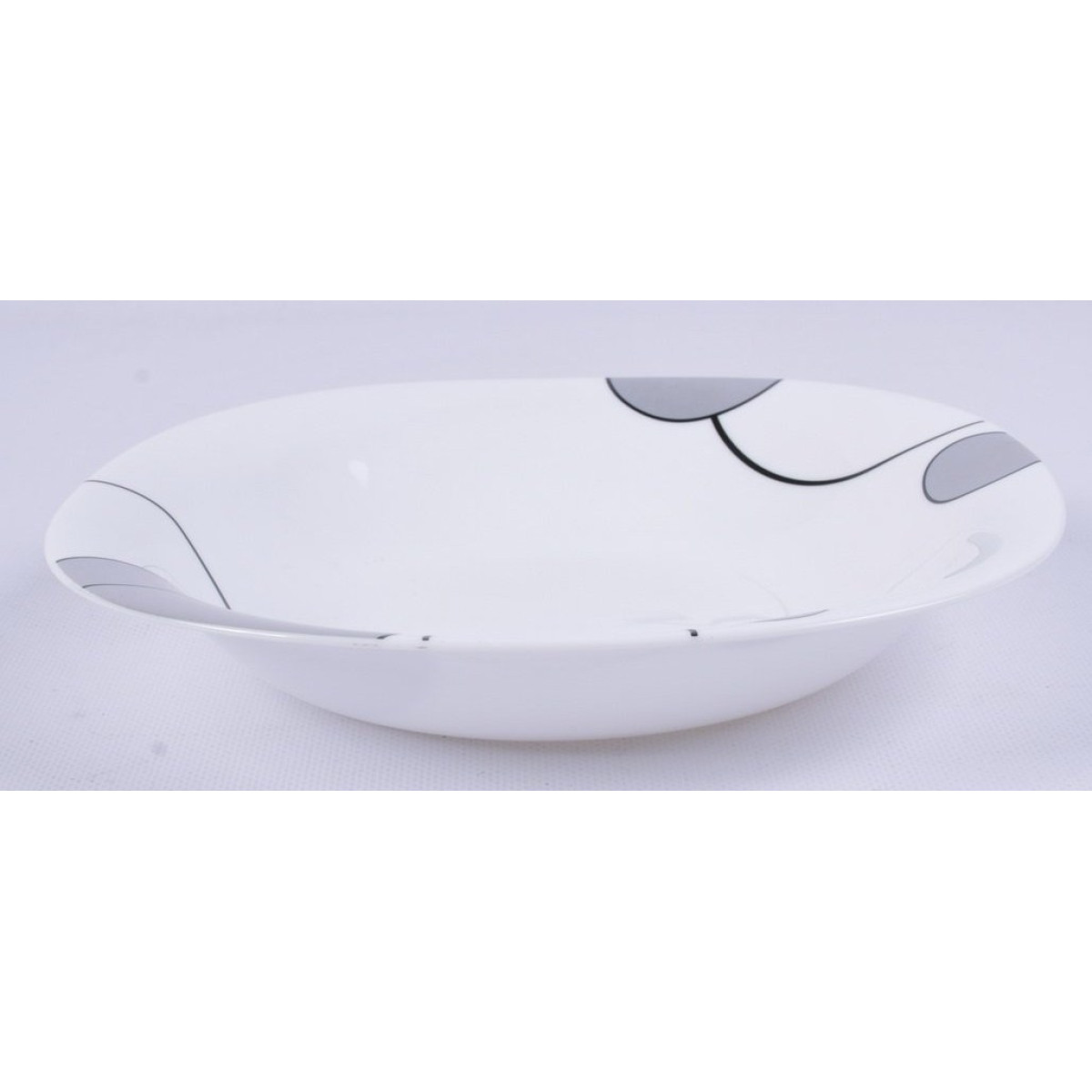 Тарілка супова V-230Sgb Сірі бульбашки square Vittora 230 мм