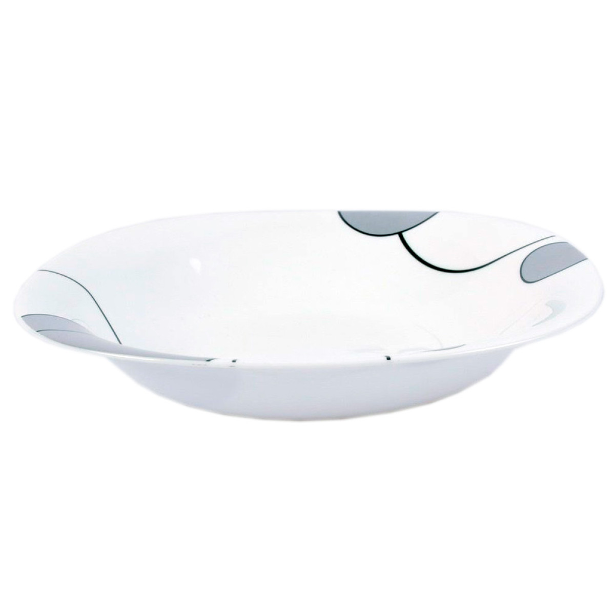 Тарілка супова V-230Sgb Сірі бульбашки square Vittora 230 мм