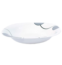 Тарілка супова V-230Sgb Сірі бульбашки square Vittora 230 мм