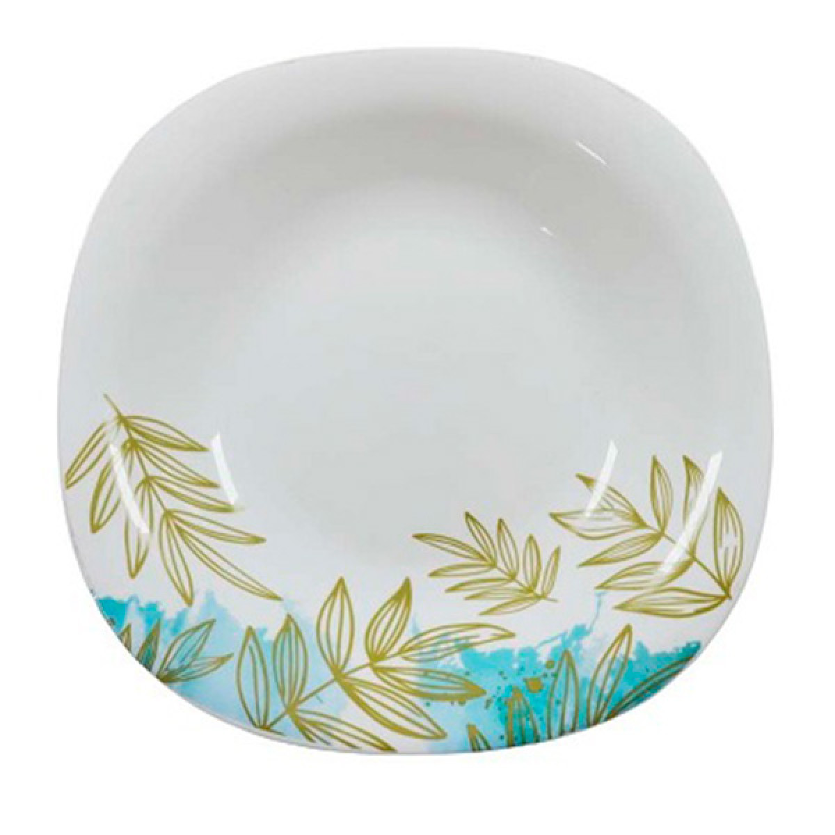 Тарілка супова V-230Sgr Золота гілка square Vittora 230 мм