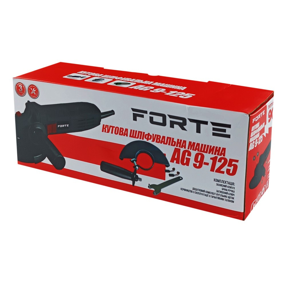 Кутова шліфувальна машина AG 9-125 Forte