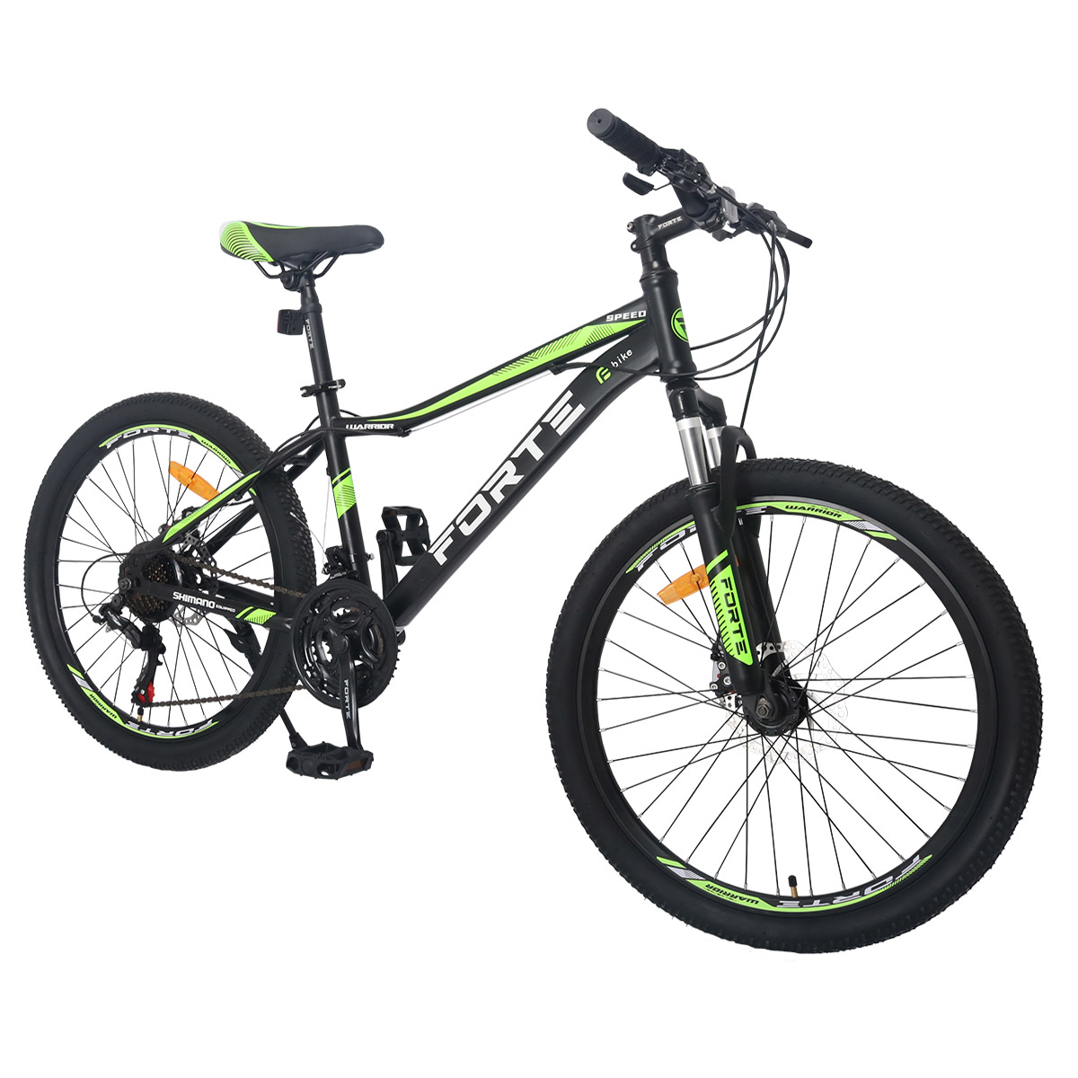 Велосипед Forte Warrior МТВ 24"/13" (117801) чорно-зелений