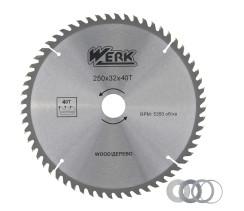 Werk 250х32 мм Диск пильний