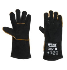 Werk WE2127 Перчатки замшевые (краги) черные