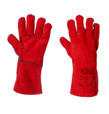 Werk WE2128 Перчатки замшевые (краги) красные