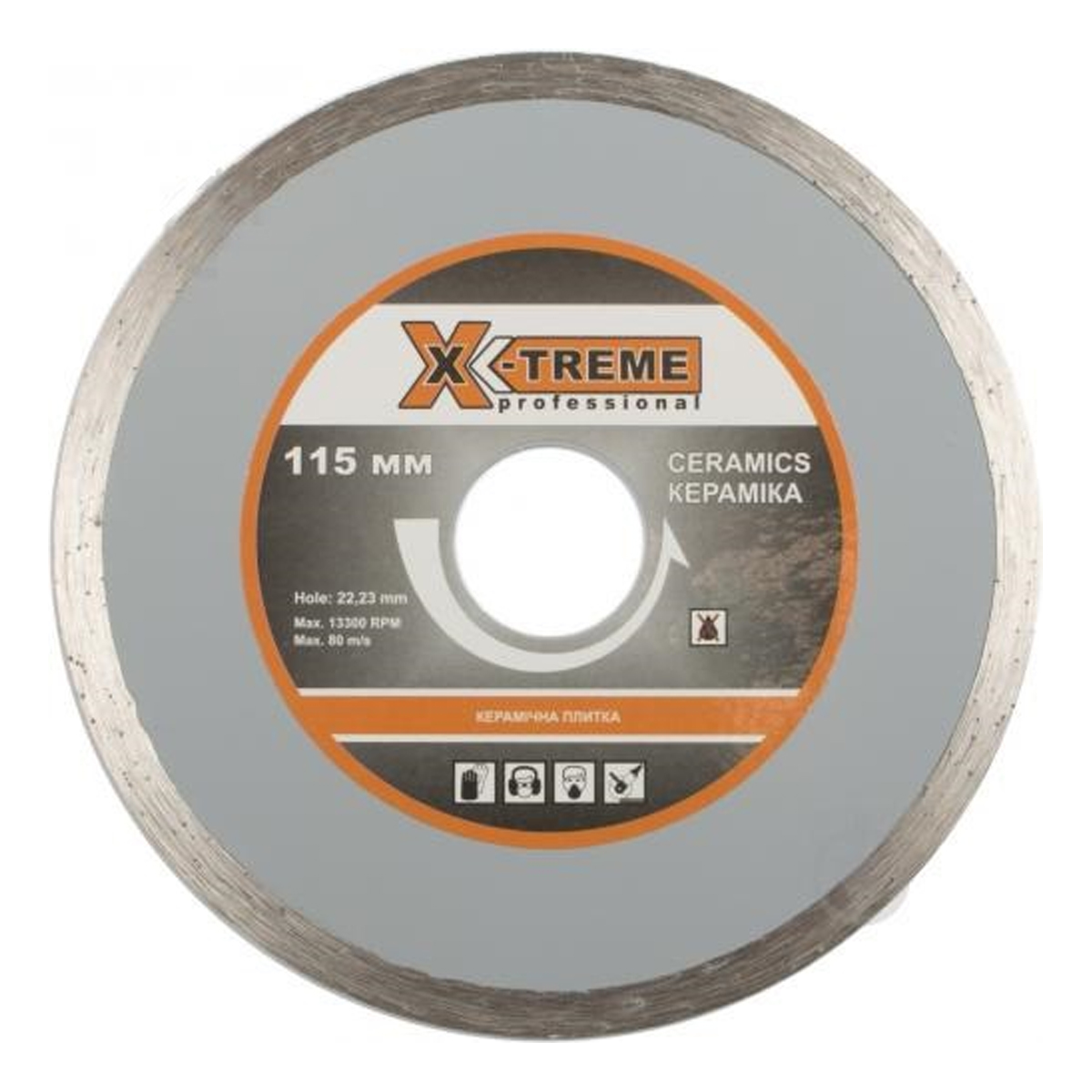 X-TREME 180x5x25.4мм Круг алмазний по плитці