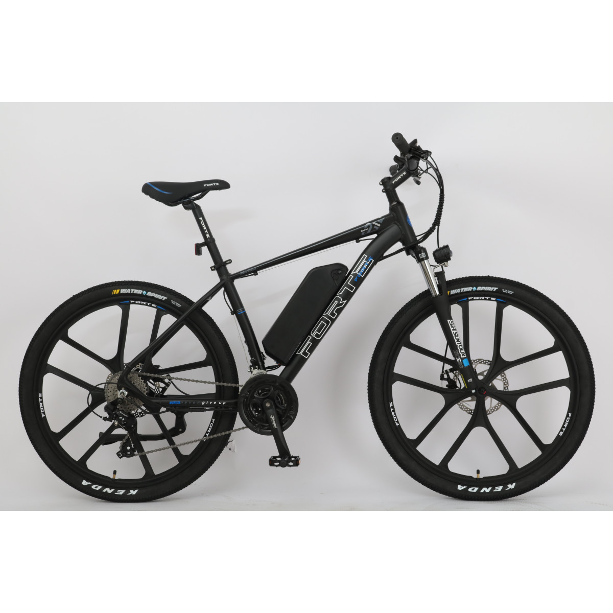 Велосипед акумуляторний Forte Matrix 18"/27,5", 350 Вт, чорно-синій