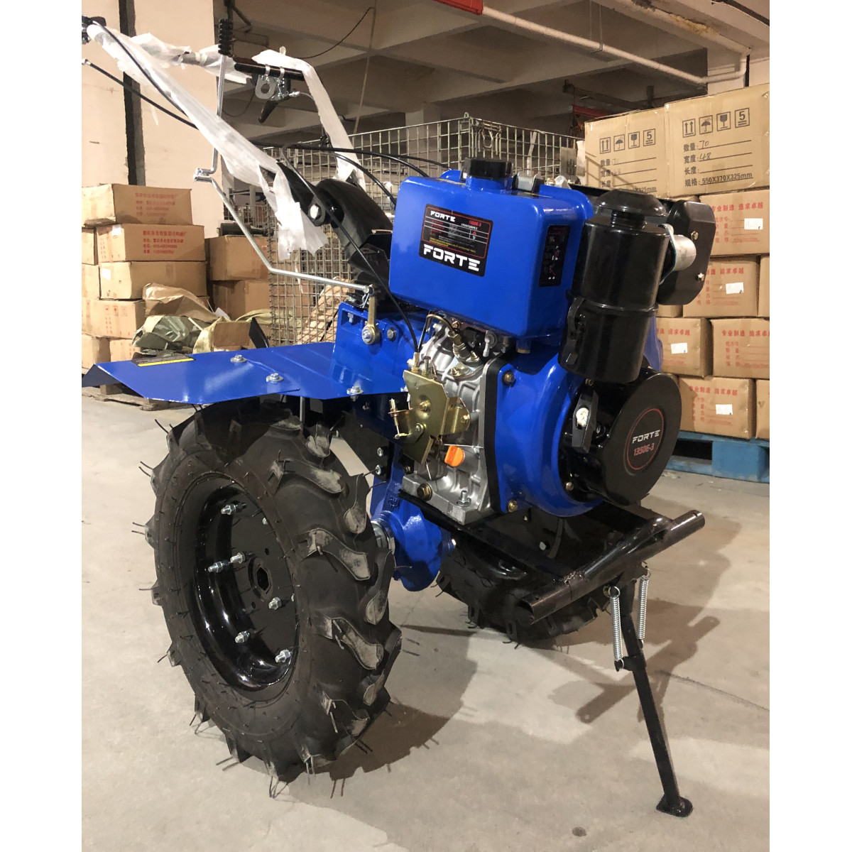 Мотоблок дизельний Forte 1350Е-3, колеса 12"